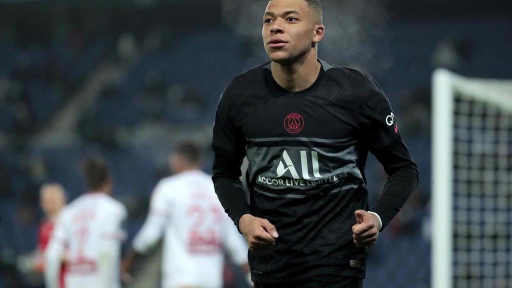 Kylian Mbappé, durante el PSG - Stade Brest de la Ligue-1