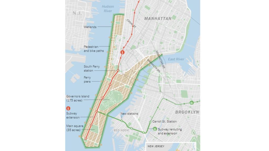 Ampliación de Manhattan propuesta