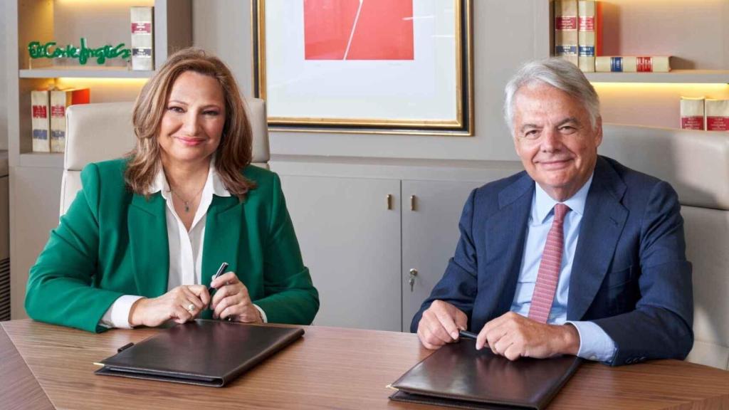 Marta Álvarez, presidenta de El Corte Inglés, e Ignacio Garralda, presidente de Mutua Madrileña. Elena Lozano.