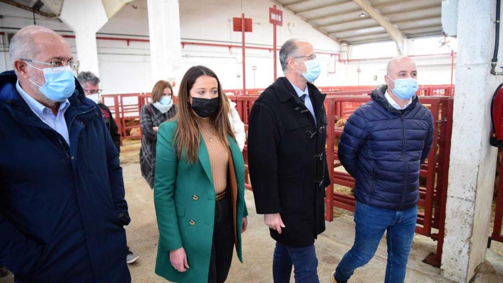 Francisco Igea, junto a Luis Fuentes, en Peñaranda