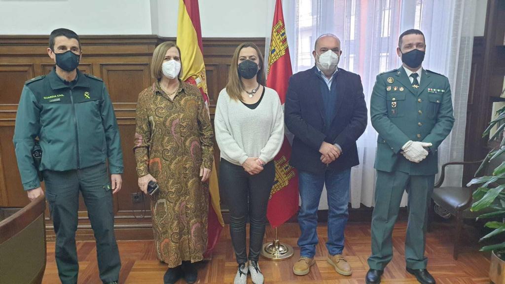 Virginia Barcones, delegada del Gobierno, en su visita hoy a Soria