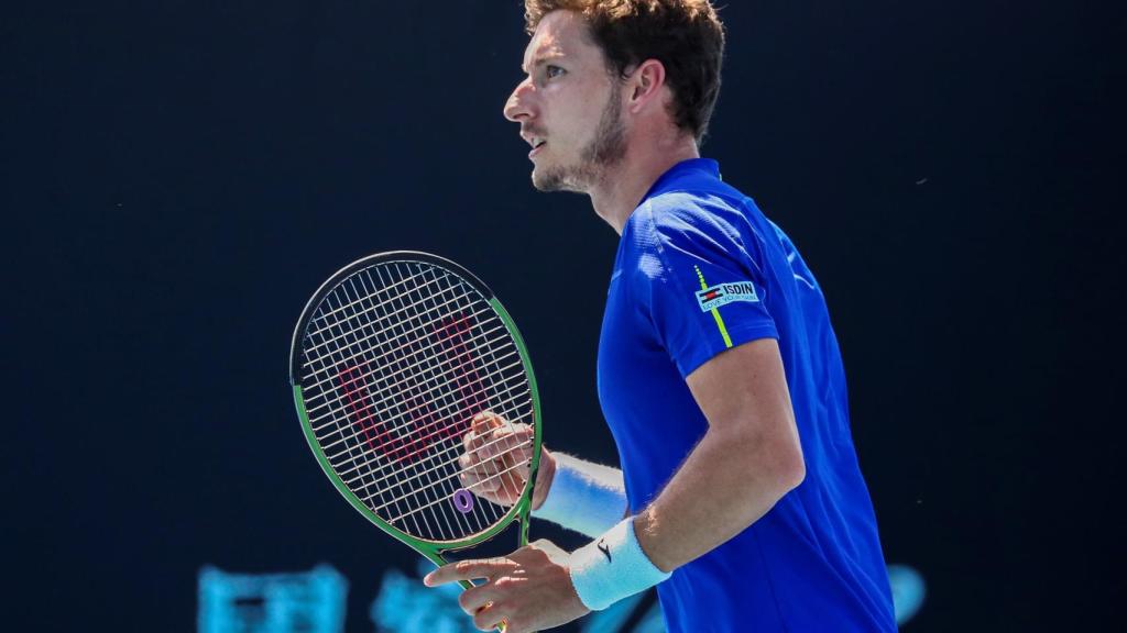 Pablo Carreño celebra un punto en el Abierto de Australia 2022