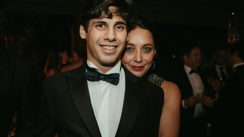 Eliza Arcaya y su hijo Joaquín.