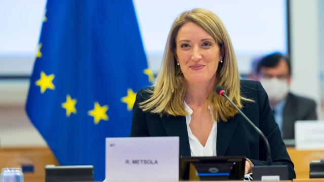 La nueva presidenta de la Eurocámara, Roberta Metsola