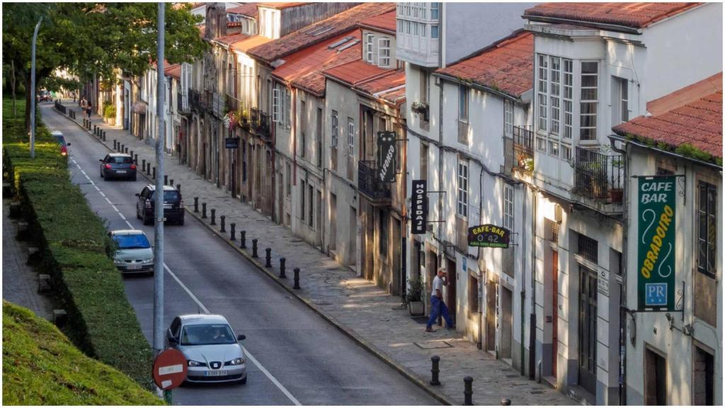 La Rúa do Pombal, en Santiago.