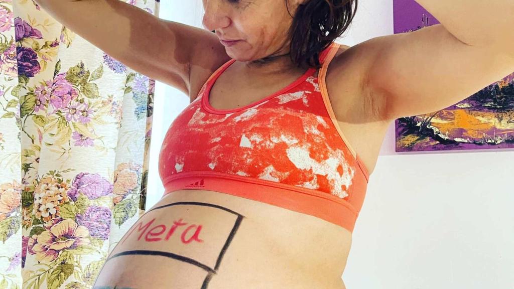 Vanessa Veiga en una simpática imagen que ha publicado en Facebook.