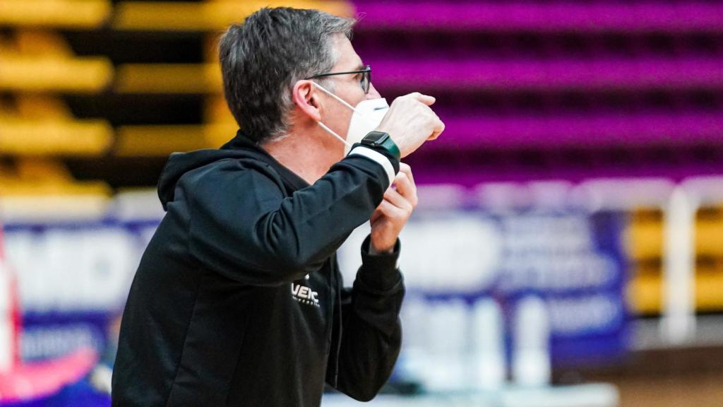 Roberto González durante uno de los entrenamientos