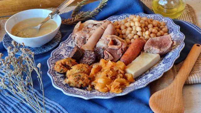 Cocido lebaniego típico de Cantabria.