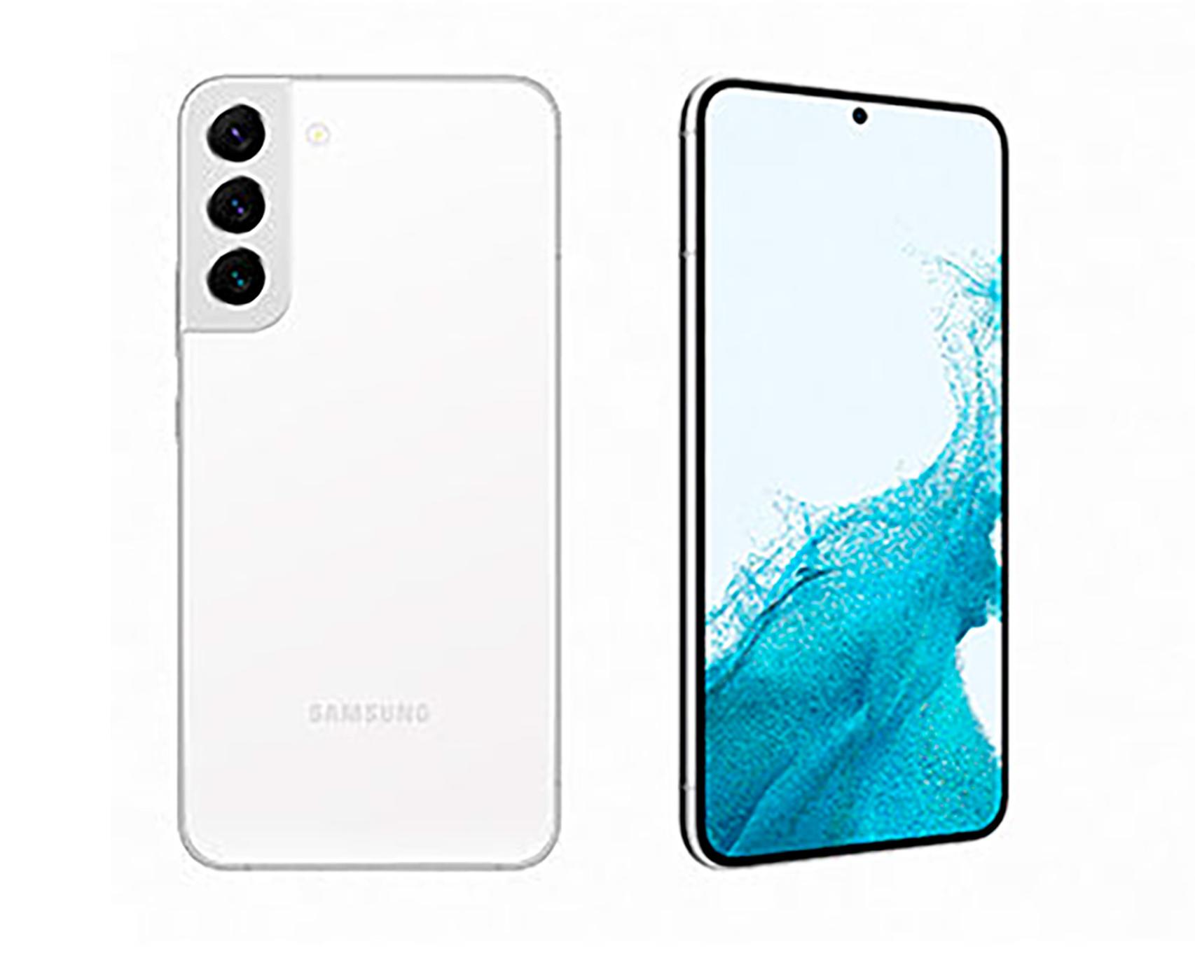 El Galaxy S22+ en blanco