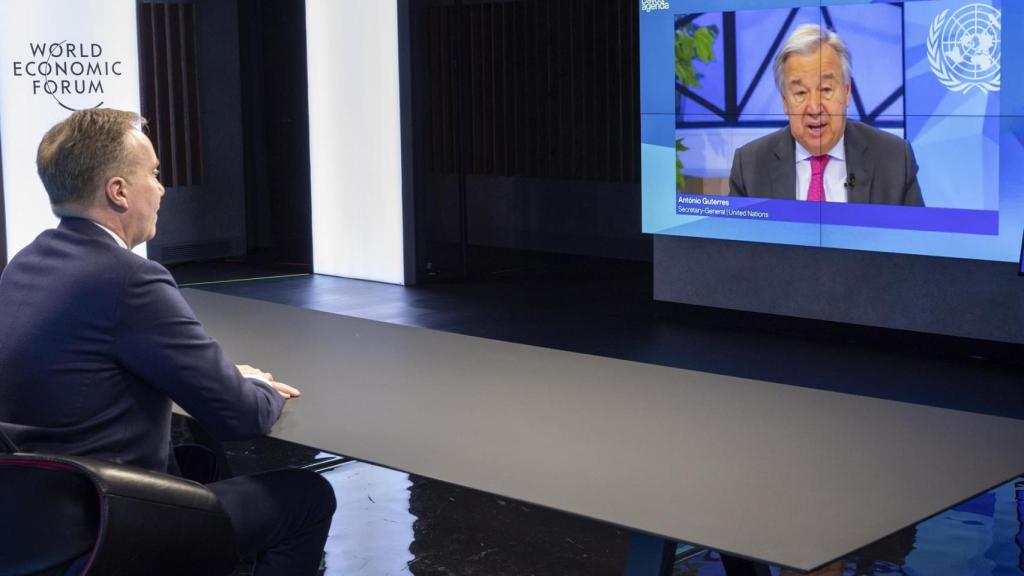El secretario general de la ONU interviene en la Agenda de Davos 2022