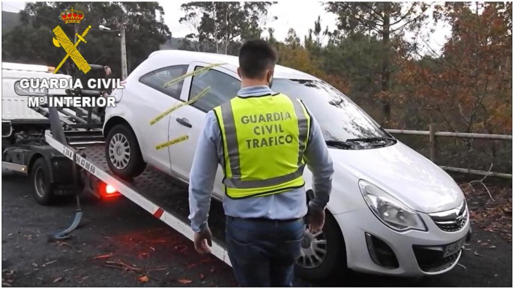 Retirada del vehículo del conductor multirreincidente.