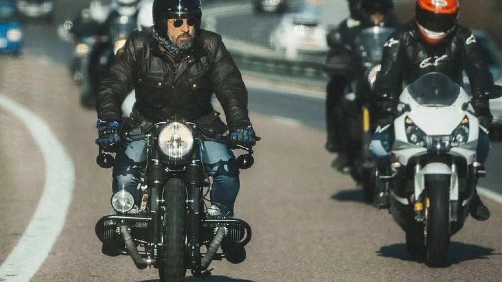 El líder de Vox en su camino a Pingüinos, el pasado 14 de enero.