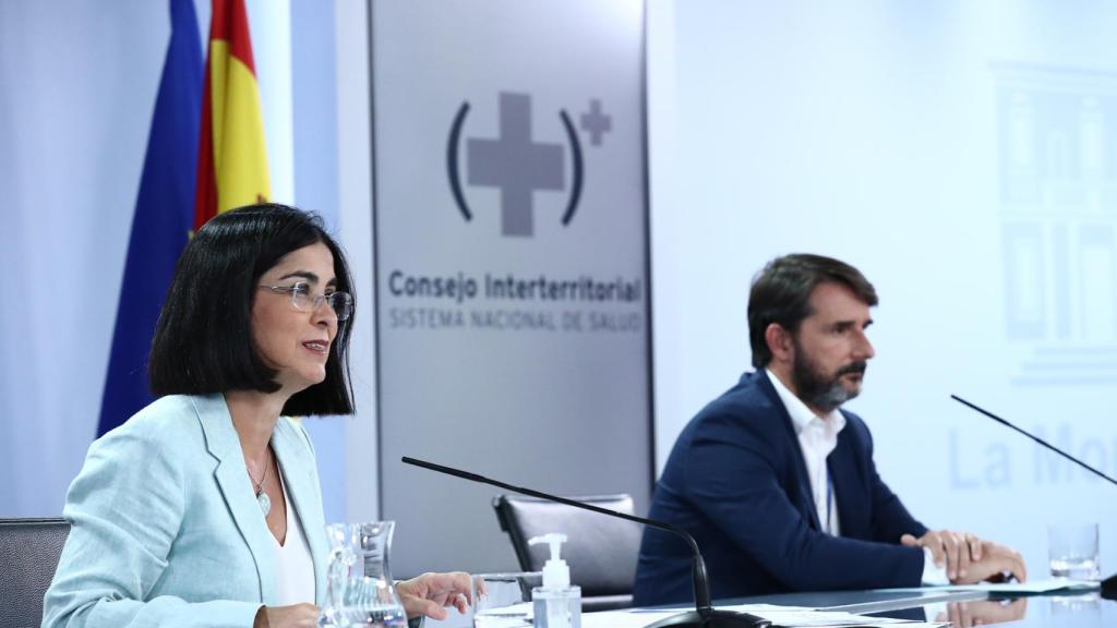 Carolina Darias y Cristobal Belda.