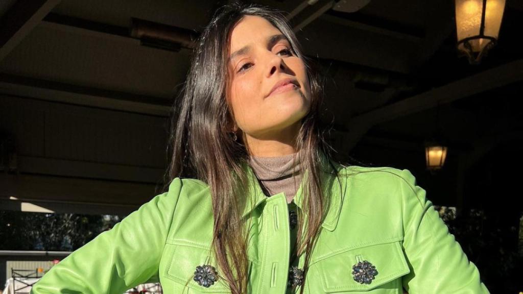 María García de Jaime con la chaqueta de Uterqüe que arrasa en la web.