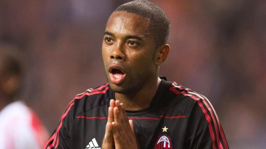 Robinho, durante su etapa en el AC Milan