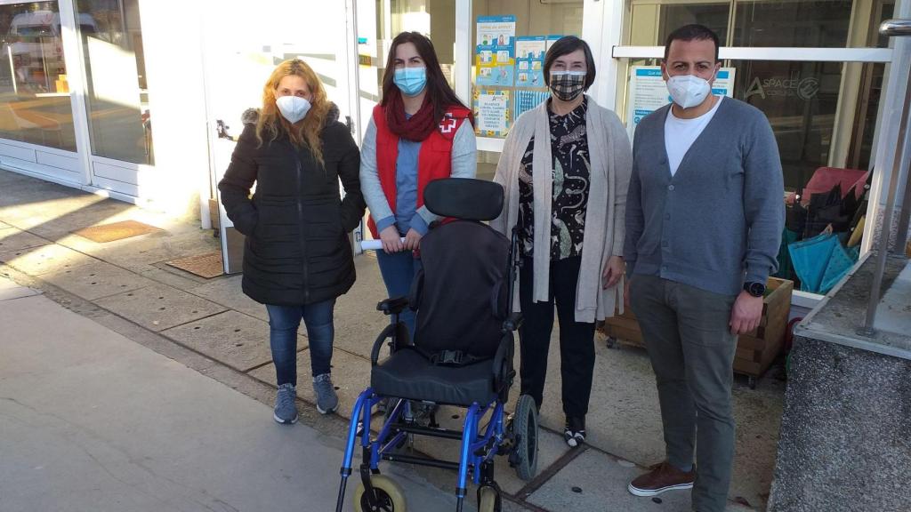 La silla que será entregada al joven de Argelia