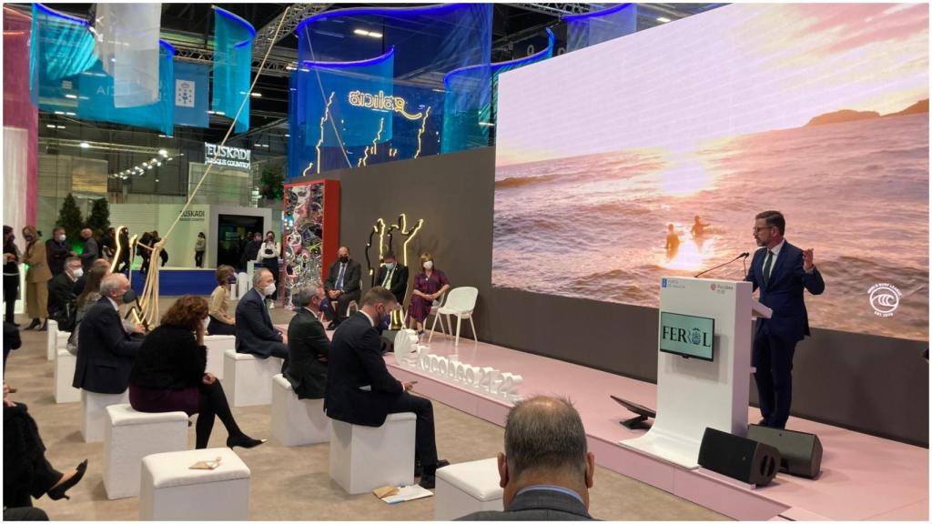 Mato durante la presentación de Ferrol.