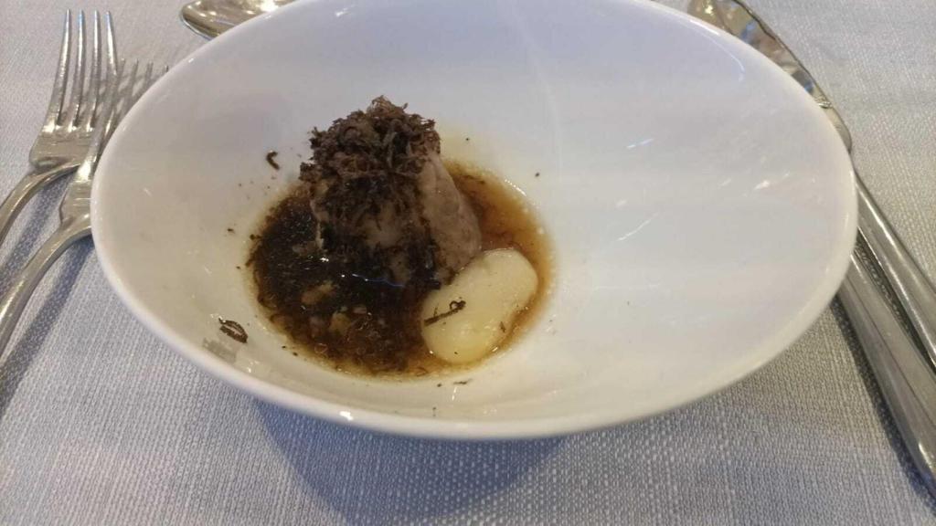 Blanquet con trufa negra, de Kiko Moya, de L'Escaleta de Cocentaina.