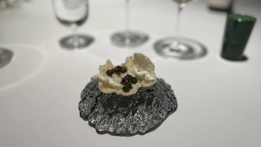 Uno de los aperitivos en Alejandro Serrano Restaurante