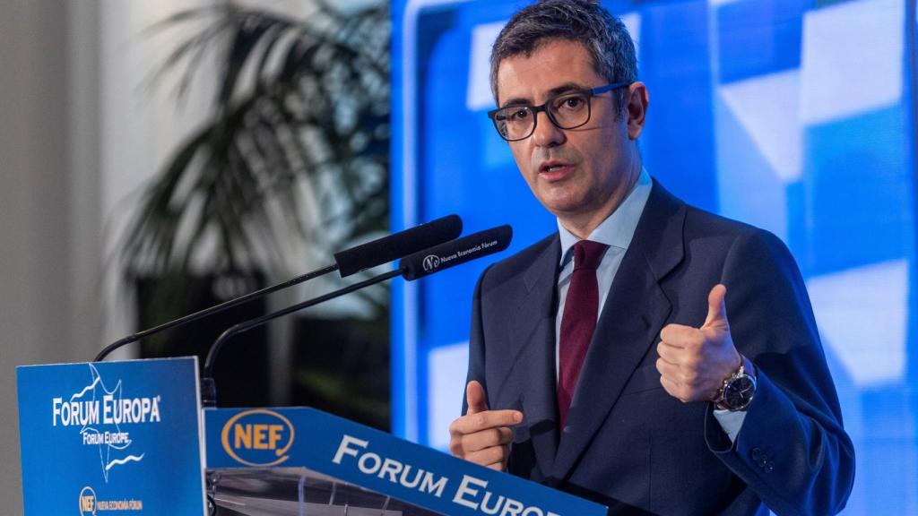 El ministro de la Presidencia, Relaciones con las Cortes y Memoria Democrática, Félix Bolaños, este jueves. Efe