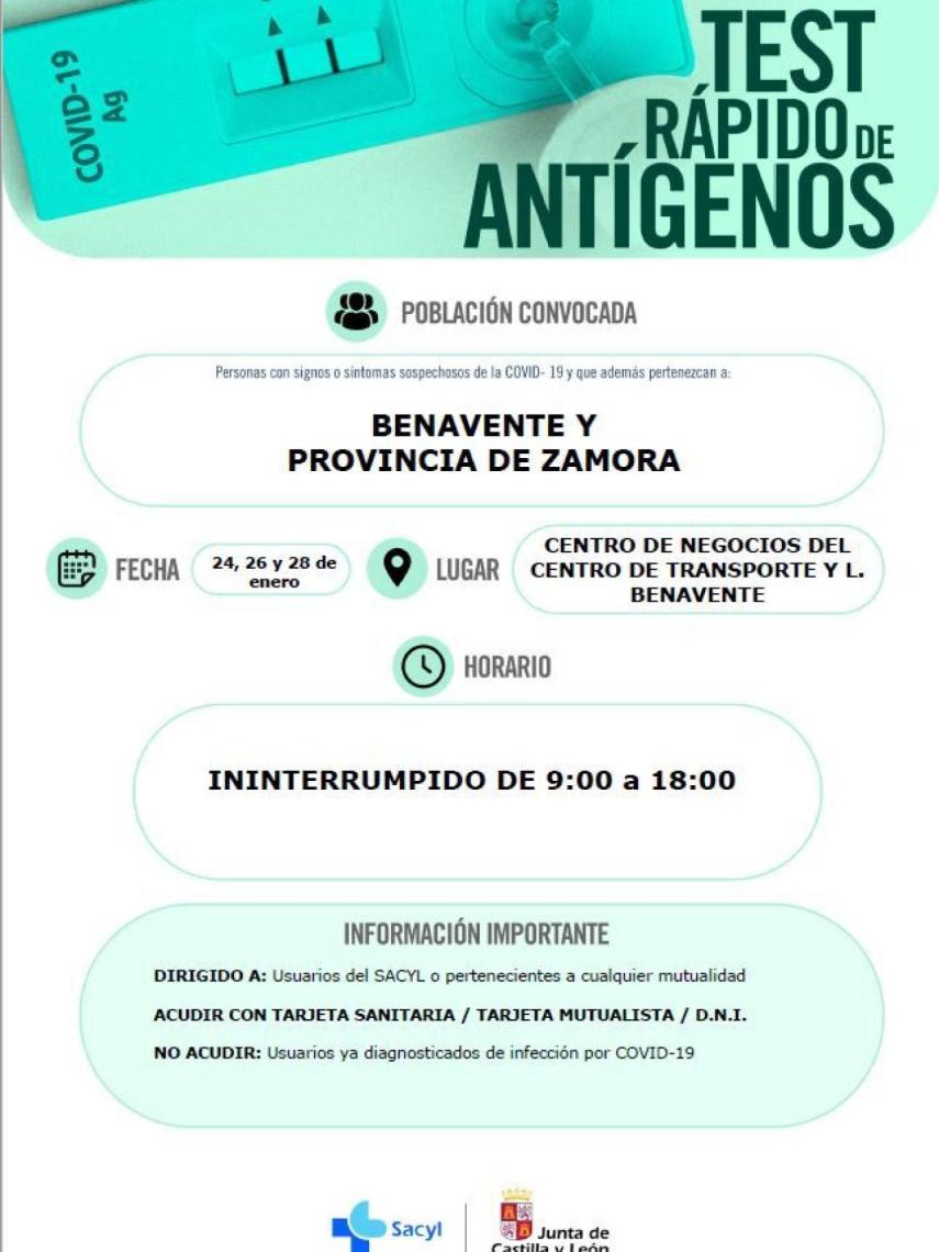 Antígenos en Benavente