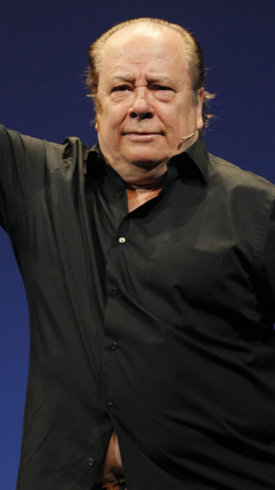 Paco Arévalo en una imagen durante un show en 2015.