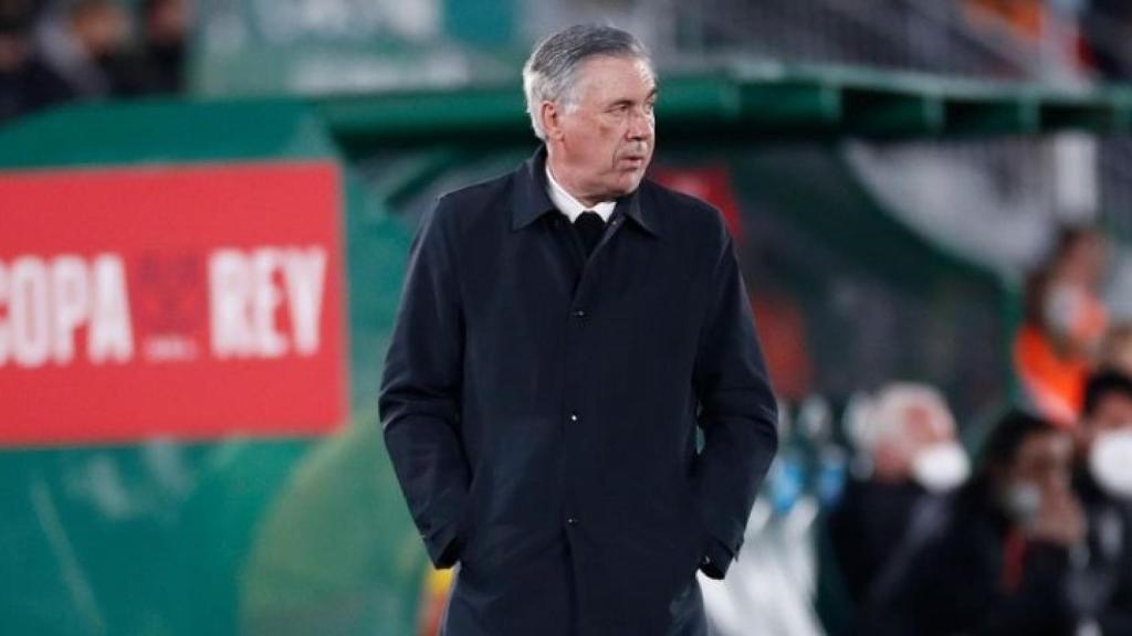 Carlo Ancelotti, durante el Elche CF - Real Madrid.