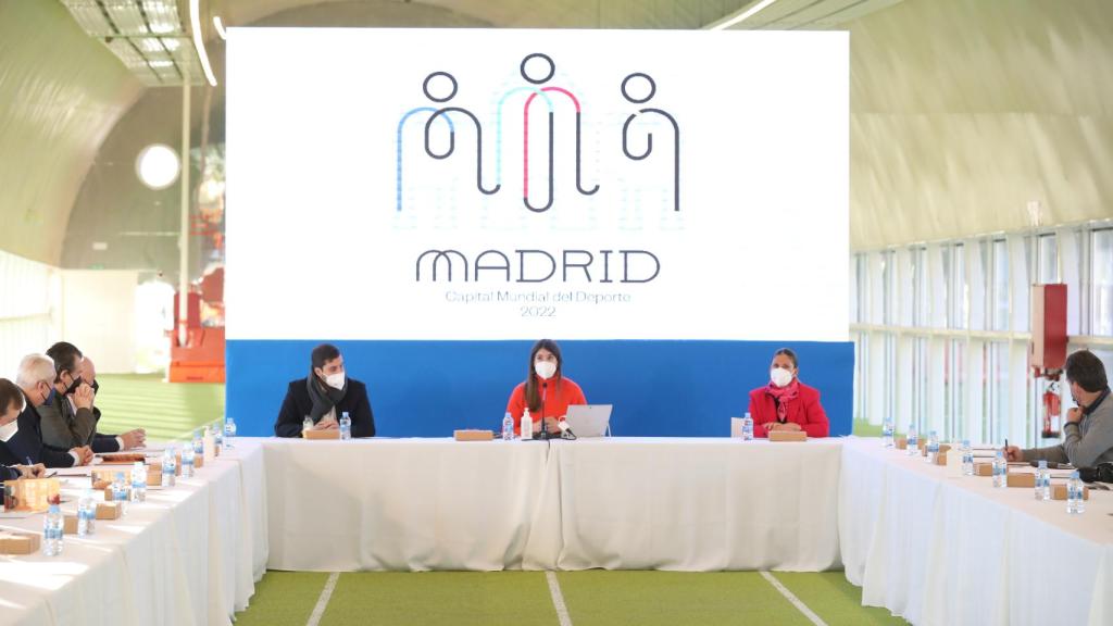 Sofía Miranda, delegada de Deportes de Madrid, durante un desayuno informativo