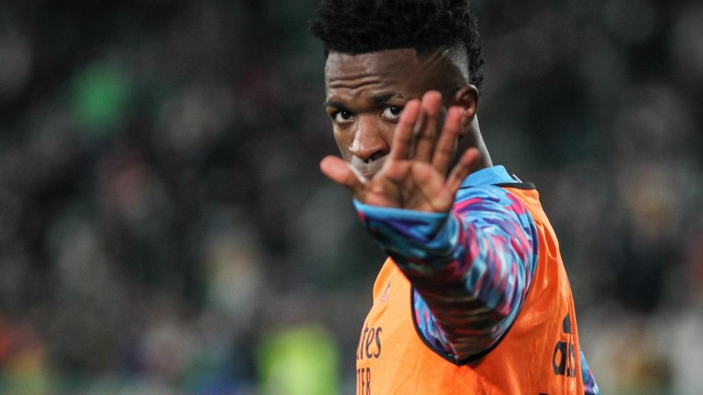 Vinicius Júnior, durante el partido frente al Elche CF.