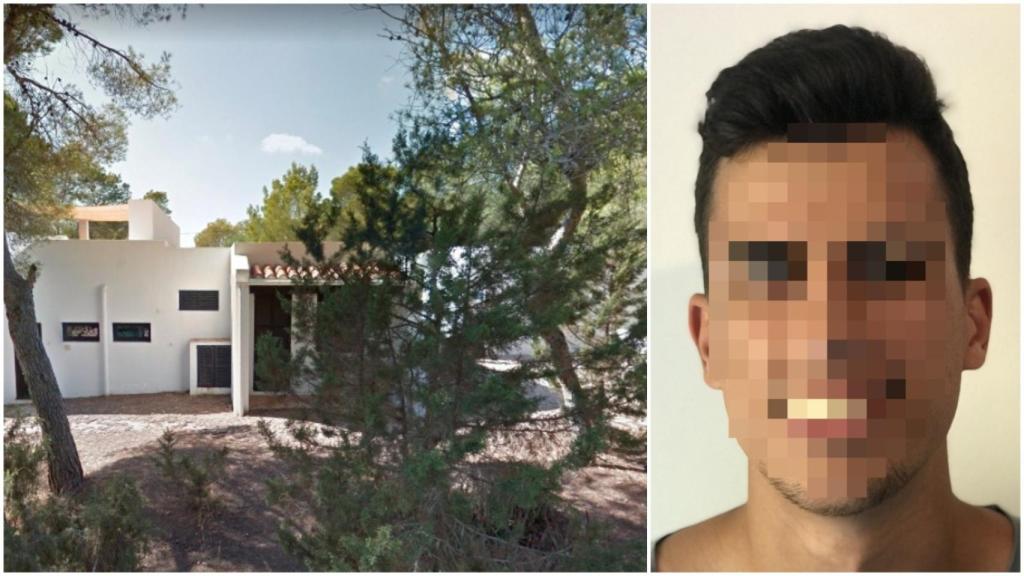 Izquierda: vivienda donde se han producido los hechos. A la derecha, Christian B., de 22 años.