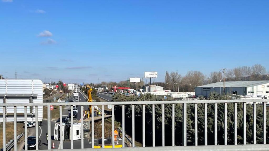 Retenciones en la A-62. Fotografía: Dirección General de Tráfico