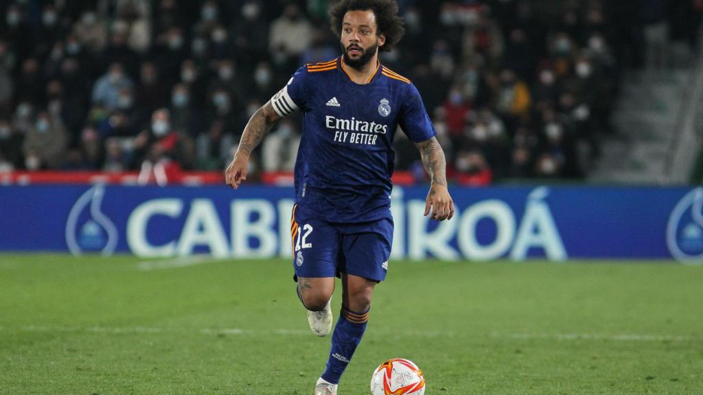 Marcelo, durante el partido ante el Elche de la Copa del Rey
