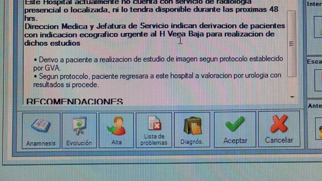 La falta de radiólogos en el Hospital de Torrevieja obliga a derivar las ecografías a la Vega Baja.