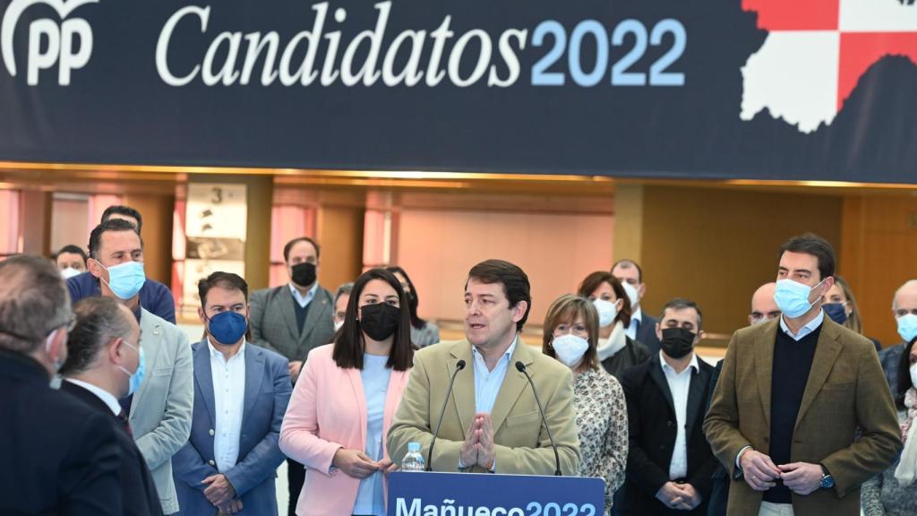 Alfonso Fernández Mañueco, en la presentación de las nueve candidaturas del Partido Popular