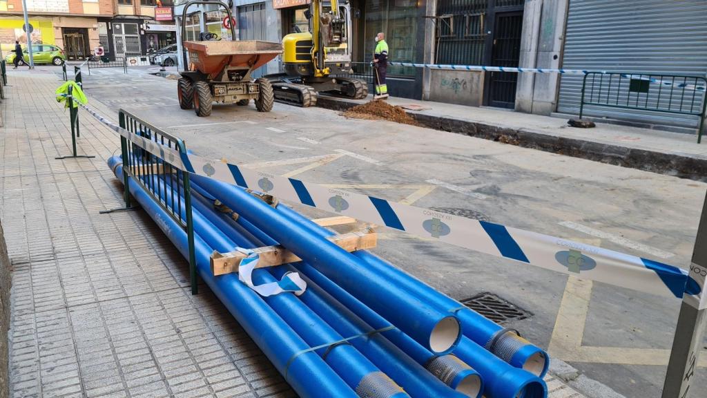 Renovación de las redes de agua en la calle Orquídea