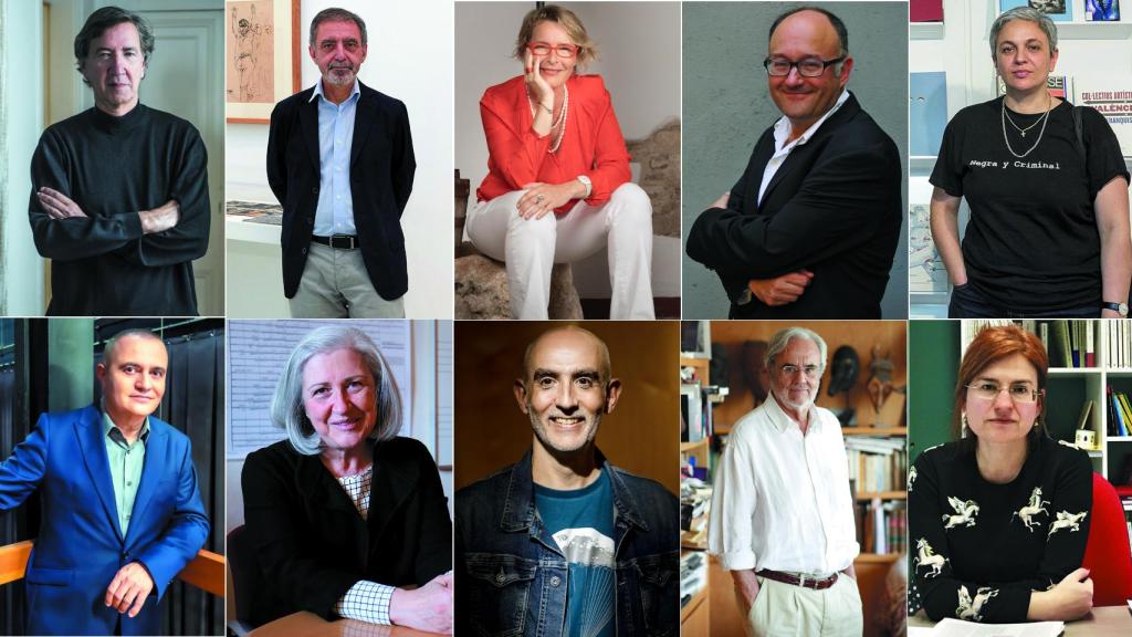 Rafael Argullol, Manuel Borja-Villel, Natalia Menéndez, José Luis Rebordinos, Dora García, Joan Matabosch, Teresa Catalán, Alfredo Sanzol, Manuel Gutiérrez Aragón y Silvia Sesé