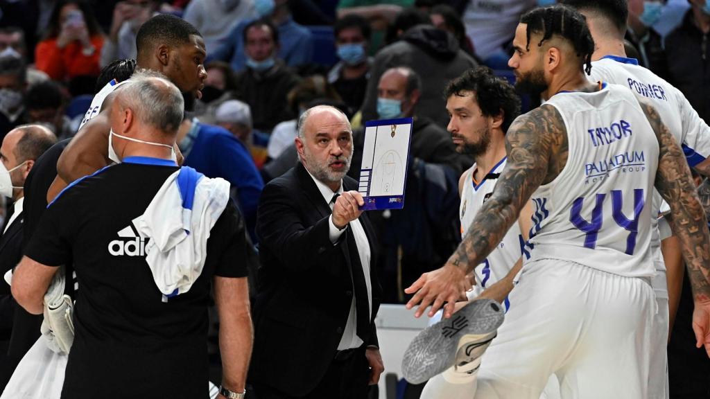 Pablo Laso durante El Clásico