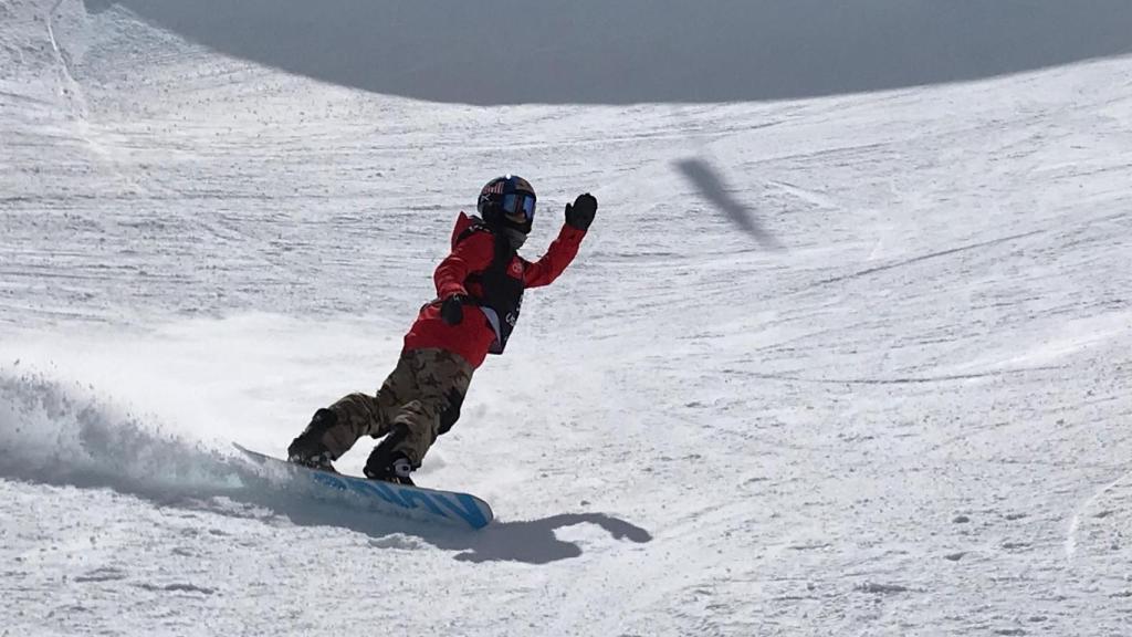 Queralt Castellet en una prueba de la Copa del Mundo