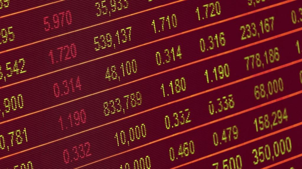 Pantallas de cotización en una imagen de archivo.