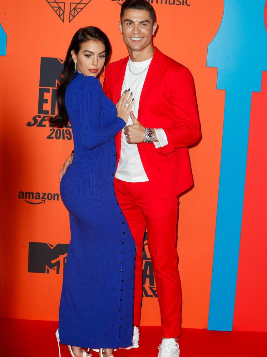 Georgina Rodríguez y Cristiano Ronaldo en una imagen de archivo.