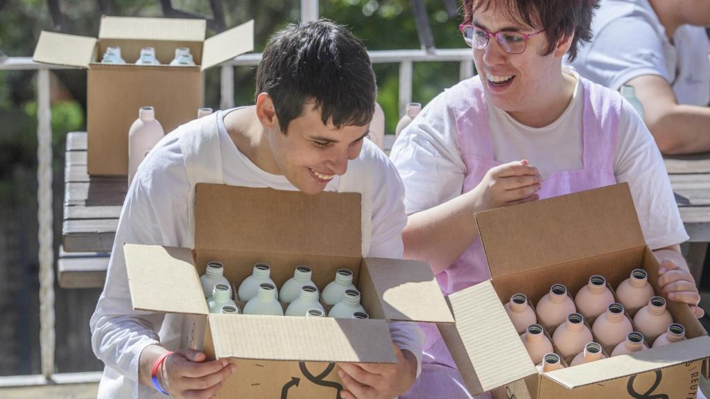 Reciclado de los envases en la Fundación Aspasim.