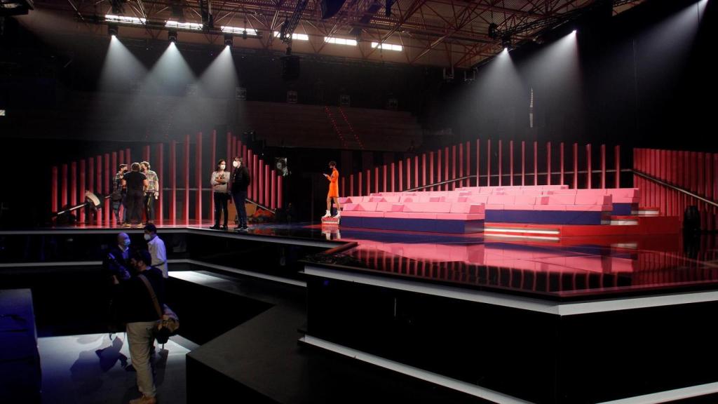 Uno de los escenarios montados.