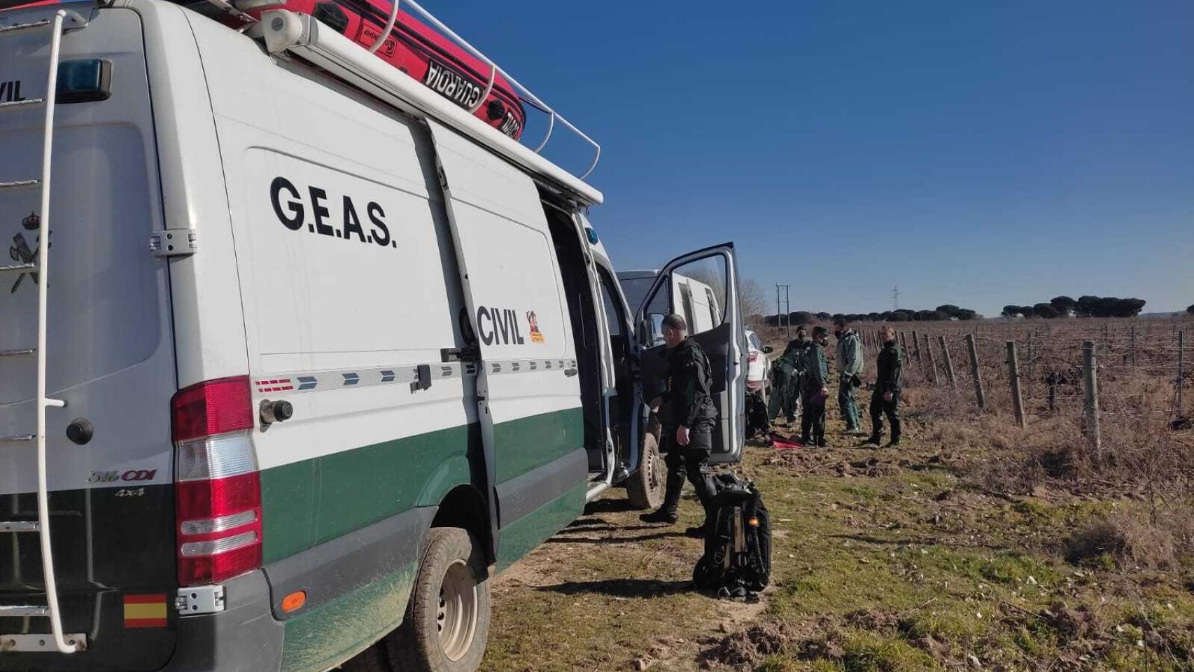 El GEAS llega a Traspinedo para buscar a Esther López en el río