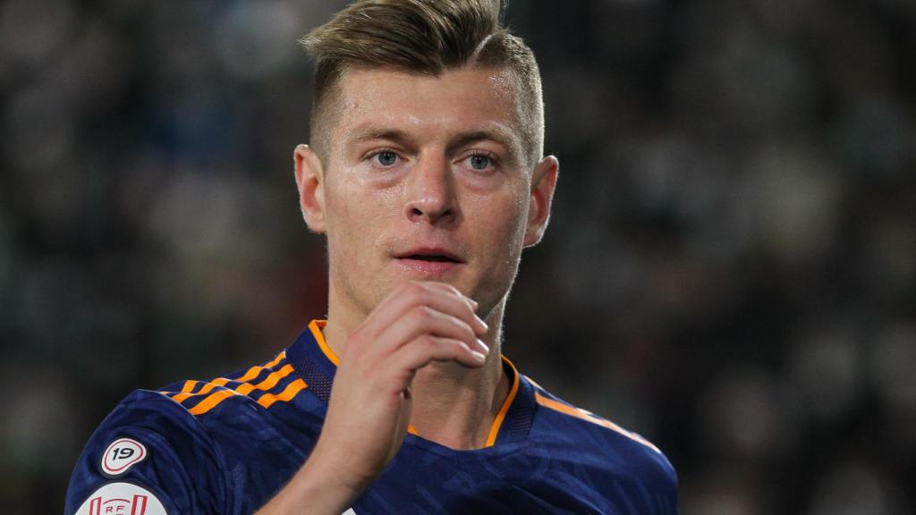 Toni Kroos, durante el partido de Copa ante el Elche