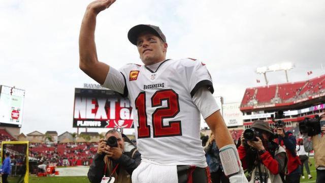 Tom Brady, en un partido de los Tampa Bay Buccaneers en la temporada 2021/2022