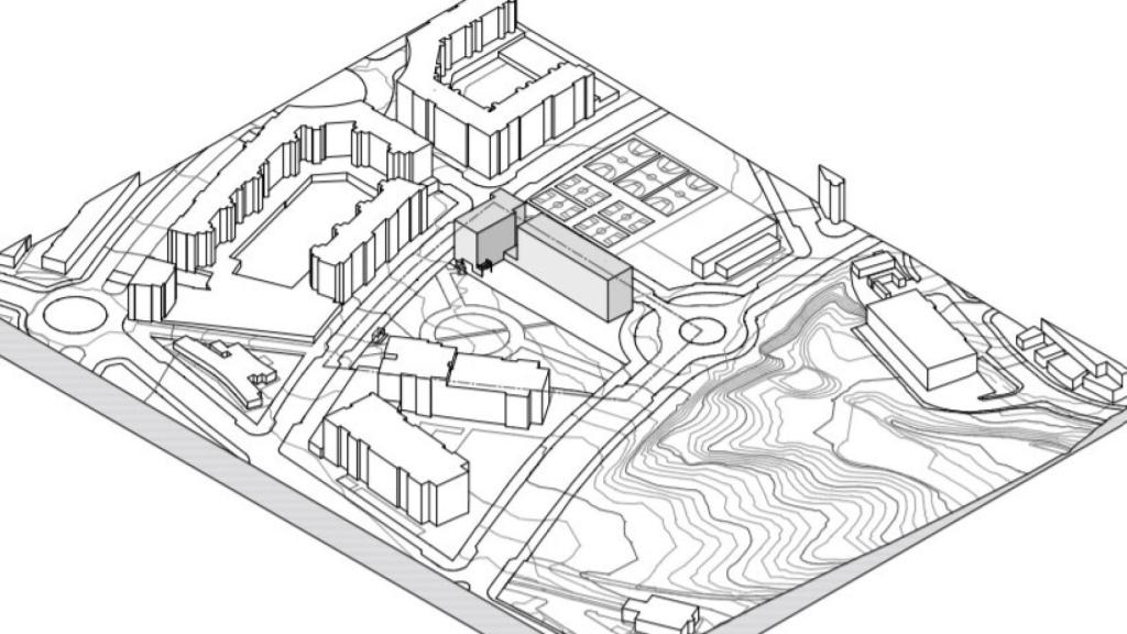Ordenación de la residencia de estudiantes junto al Clínico de Málaga.