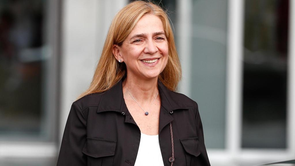 La infanta Cristina en agosto de 2019 visitando a su padre, el rey Juan Carlos.