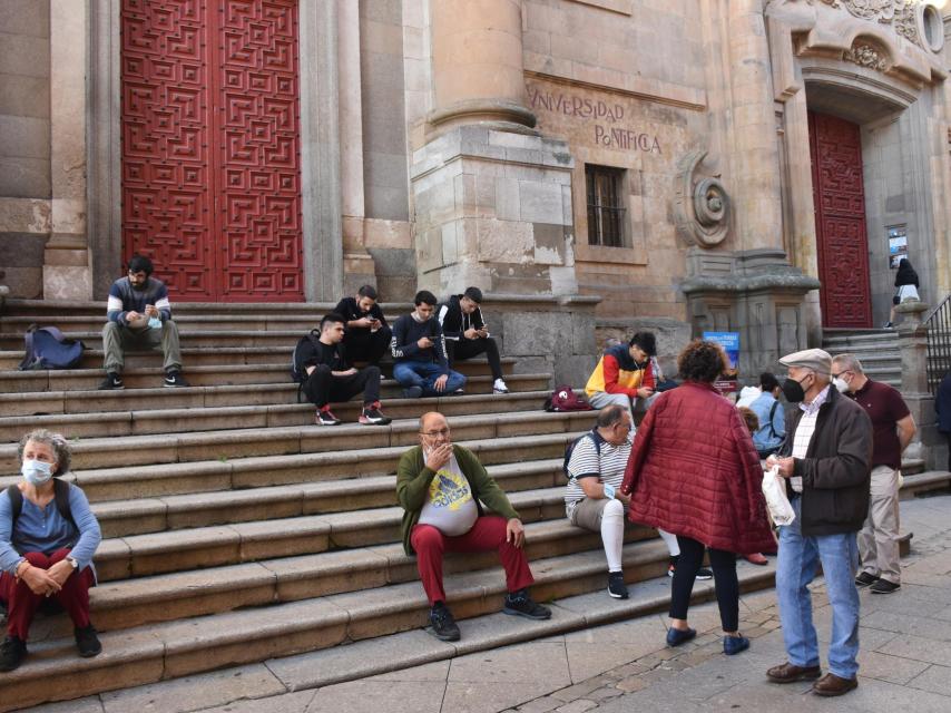 Turistas en Salamanca
