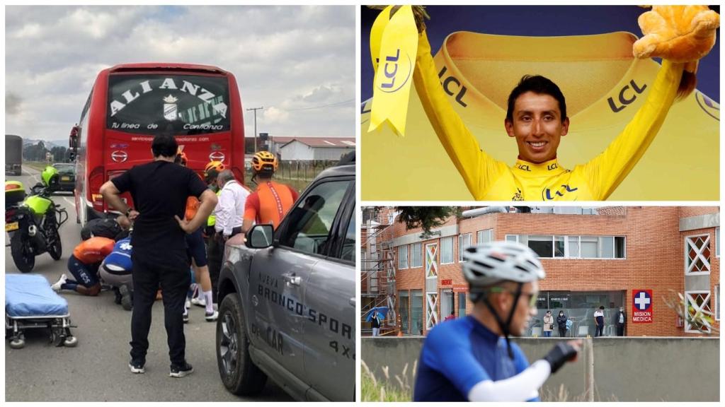 El accidente de Egan Bernal con un autobús