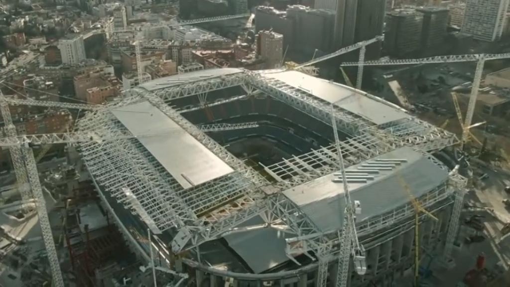 El Santiago Bernabéu desde el cielo